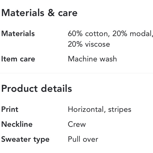 Vince Camuto Ballie Horizontal Striped Crew Neck Sweater NWT Sz XL - Picture 5 of 6